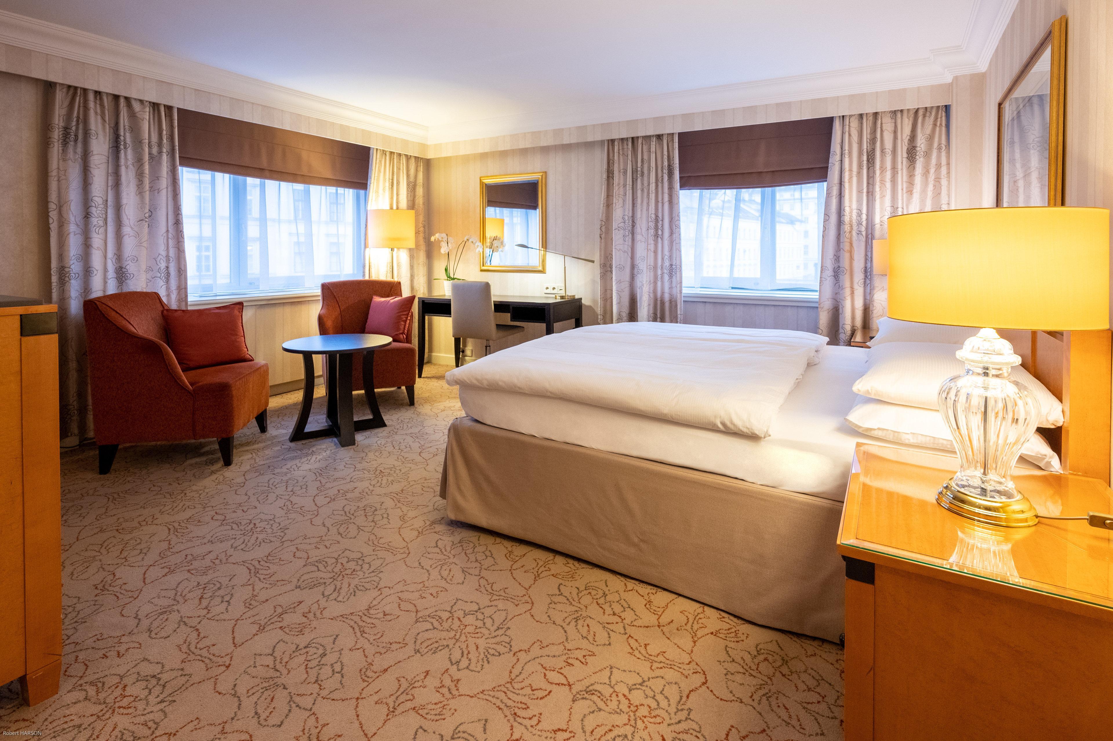 维也纳洲际酒店 外观 照片 A room at the hotel